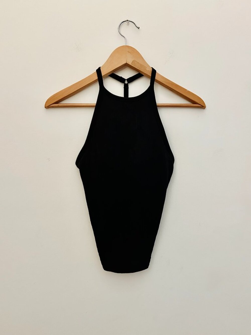 Lululemon T-Back Ribbed Tank Top in Charcoal Gray, Size 0